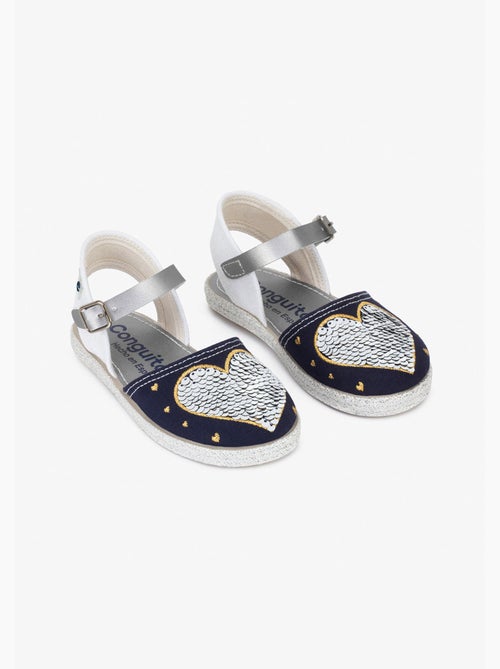 Sandalias Conguitos Heart Reversible Sequins - Kiabi Sandalias Conguitos Heart Reversible Sequins - Kiabi