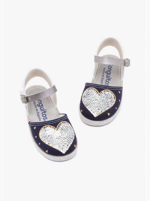 Sandalias Conguitos Heart Reversible Sequins - Kiabi Sandalias Conguitos Heart Reversible Sequins - Kiabi