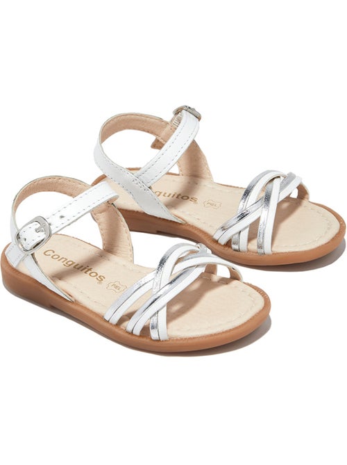 Sandalias Conguitos Hebilla Plata - Kiabi Sandalias Conguitos Hebilla Plata - Kiabi