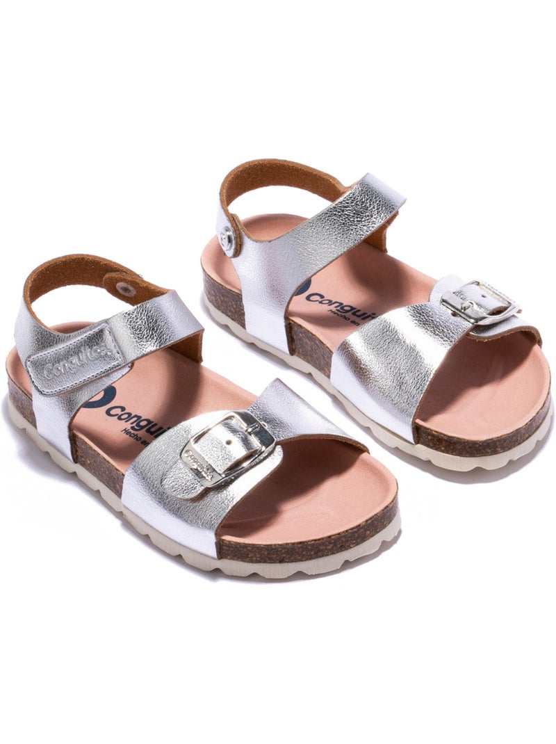 Sandalias Conguitos Hebilla Plata - Kiabi