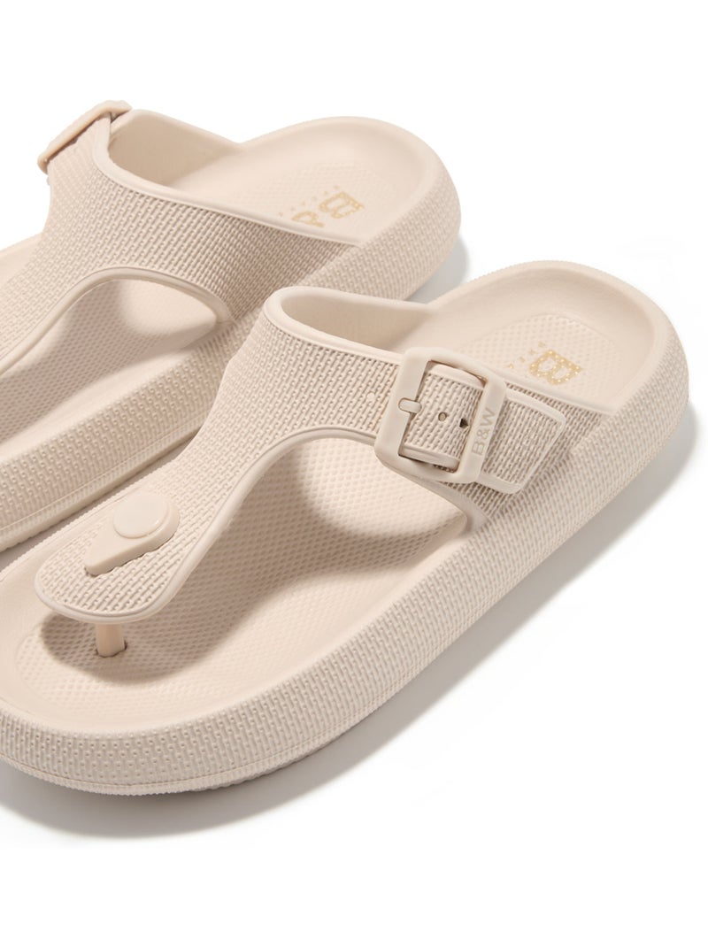 Sandalias Conguitos Hebilla Slides Beige - Kiabi