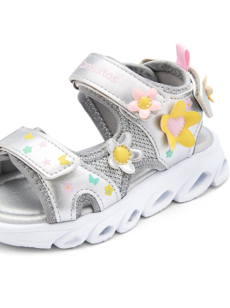 Sandalias Conguitos Light Plata - Kiabi