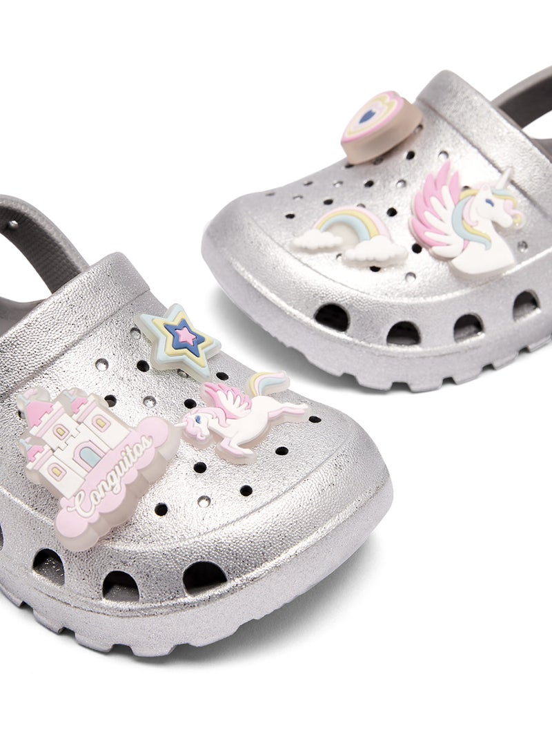 Sandalias conguitos light Plata - Kiabi