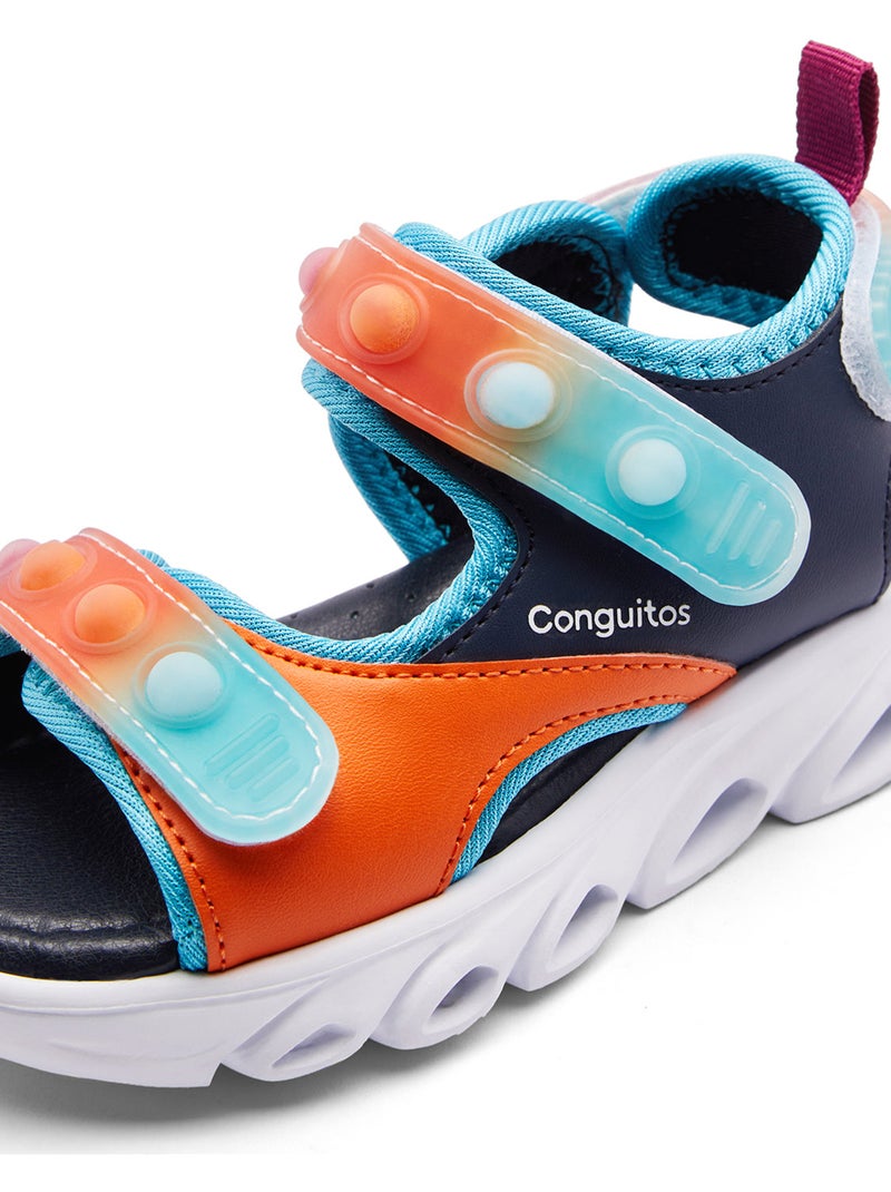 Sandalias conguitos luces Azul marino - Kiabi