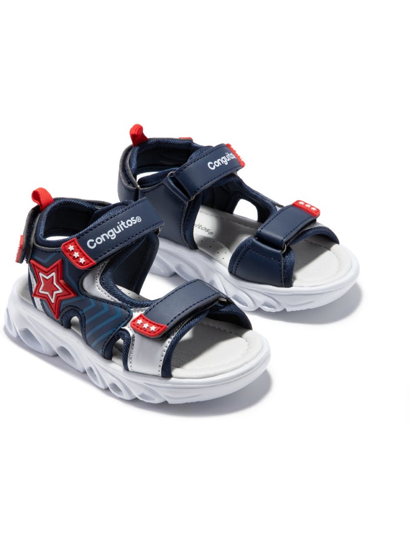 Sandalias Conguitos Luces Azul real - Kiabi
