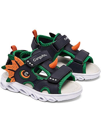Sandalias conguitos luces detalles dino