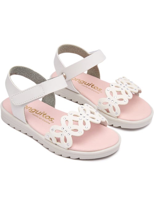 Sandalias Conguitos Mariposa Blancas - Kiabi Sandalias Conguitos Mariposa Blancas - Kiabi