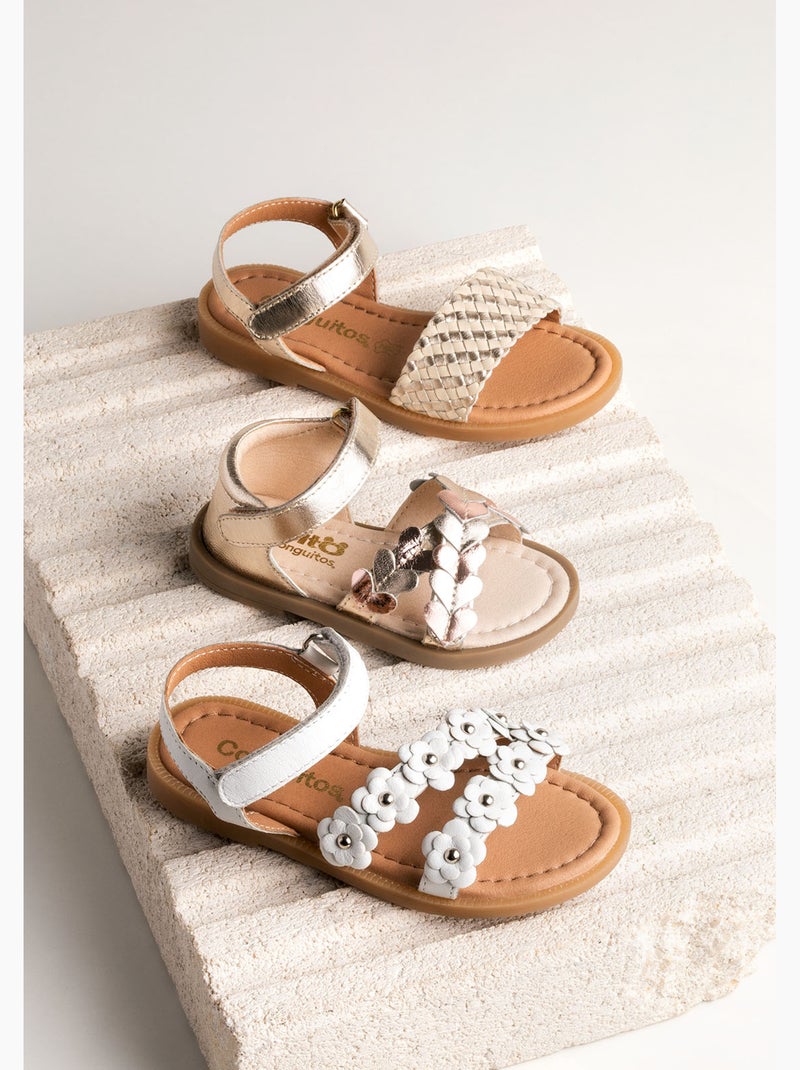 Sandalias Conguitos Metalizado Metalizadas Oro - Kiabi