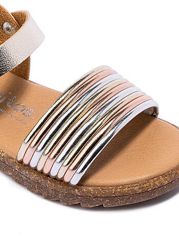 Sandalias conguitos multi metalizado
