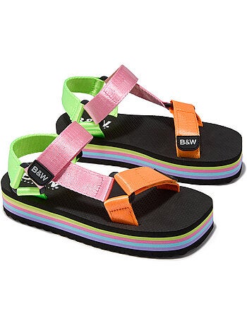 Sandalias conguitos multi platform b&w