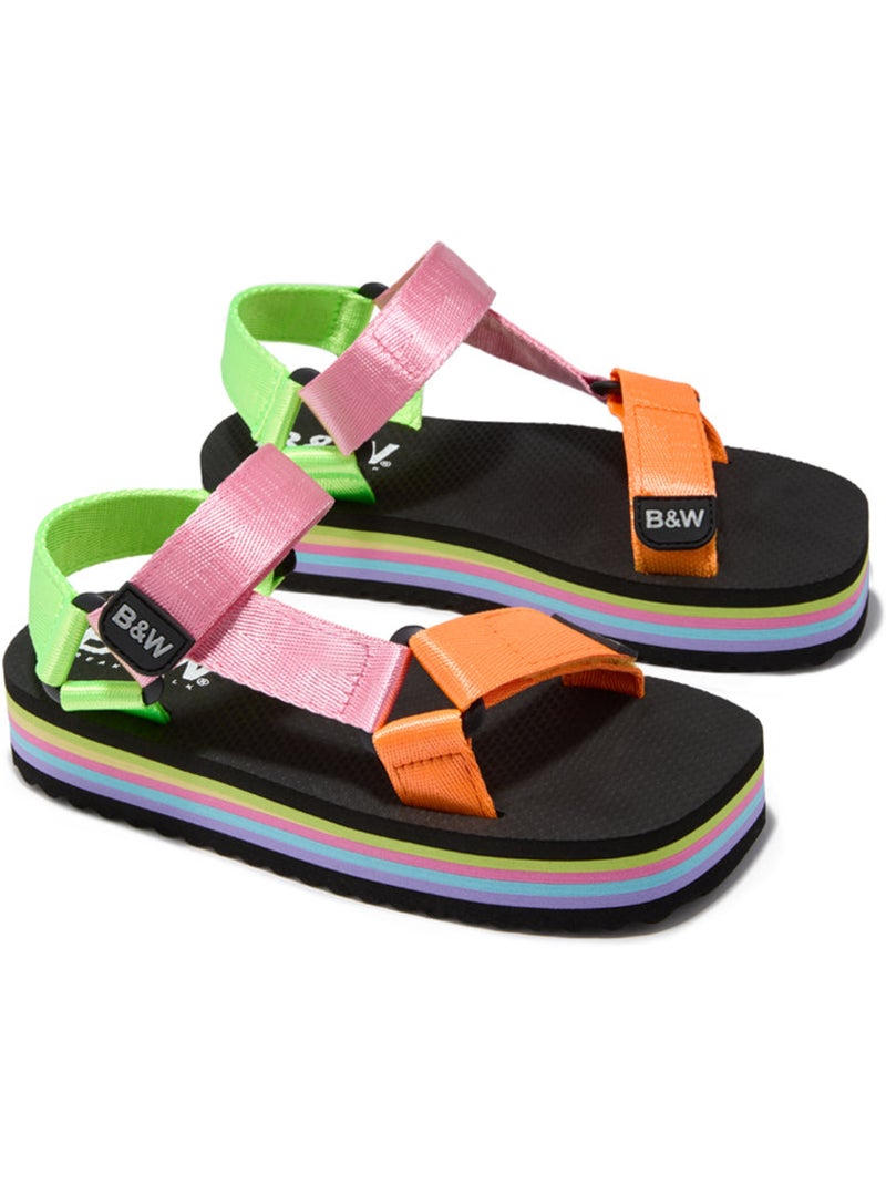 Sandalias conguitos multi platform  b&w Multicolor - Kiabi