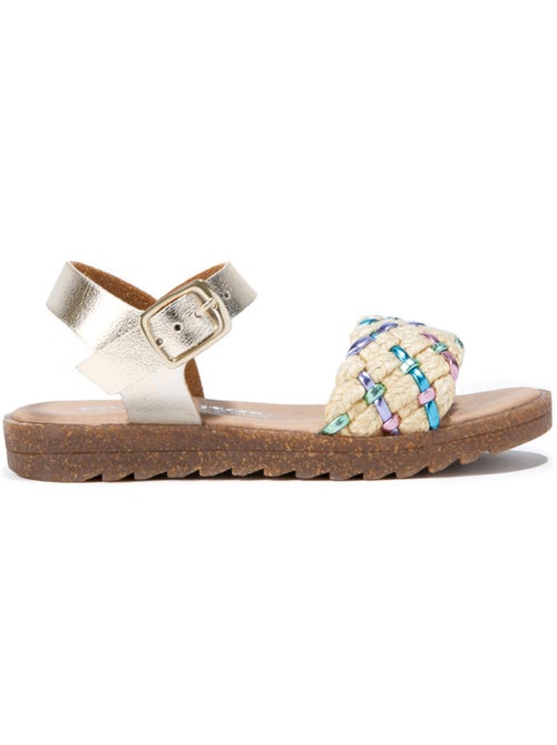 Sandalias Conguitos Multi Trenzadoed Metalizado - Kiabi Sandalias Conguitos Multi Trenzadoed Metalizado - Kiabi