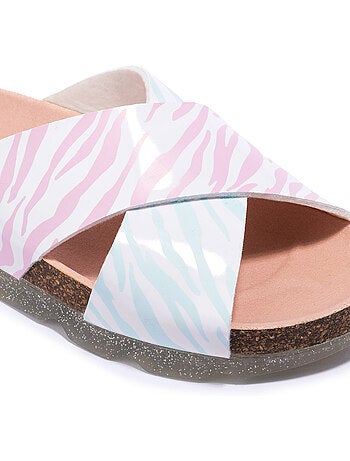 Sandalias conguitos multi zebra bio b&w