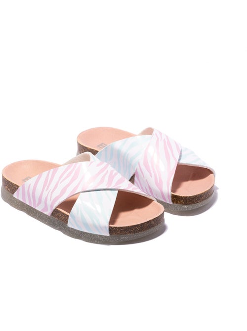 Sandalias conguitos multi zebra bio b&w - Kiabi Sandalias conguitos multi zebra bio b&w - Kiabi