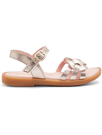 Sandalias conguitos nudo metalizado