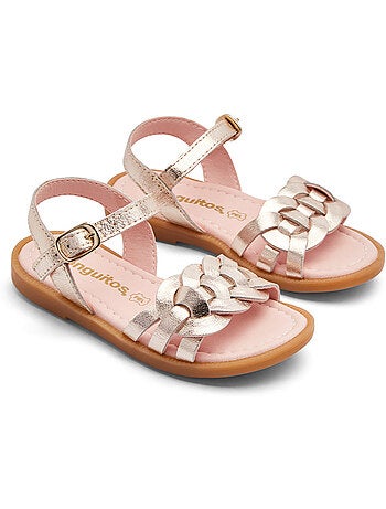 Sandalias conguitos nudo metalizado