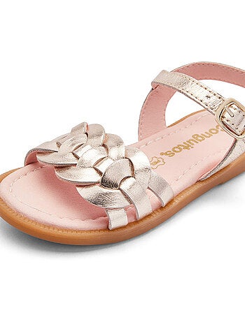 Sandalias conguitos nudo metalizado