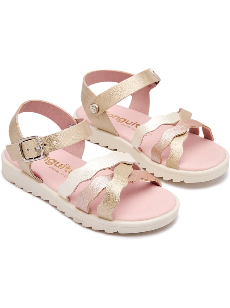 Sandalias Conguitos Onduladas Oro - Kiabi