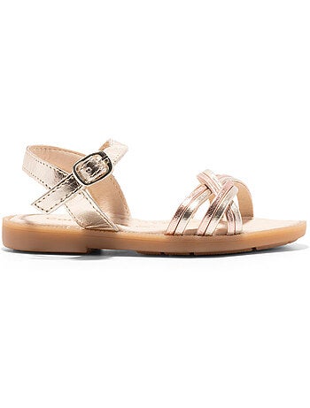 Sandalias conguitos hebilla plata