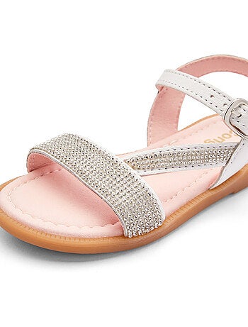 Sandalias conguitos pedrería brillante