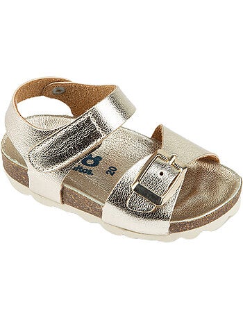 Sandalias conguitos plata