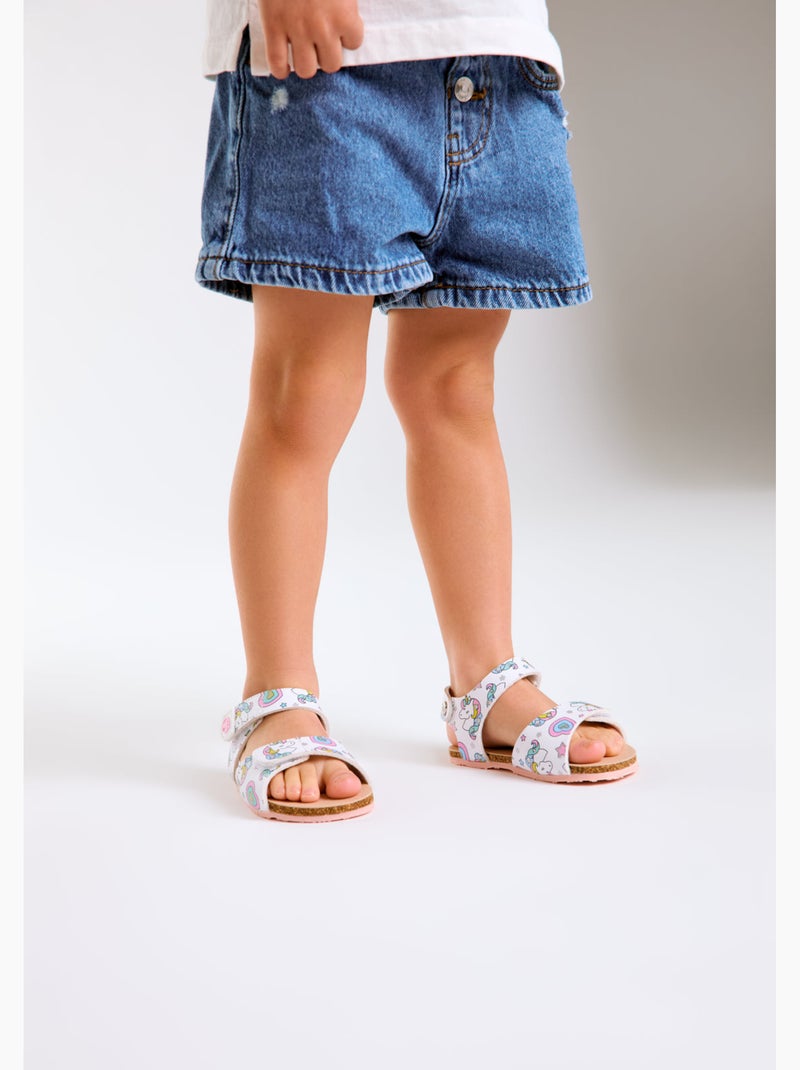 Sandalias conguitos respetuosas unicornio Multicolor - Kiabi