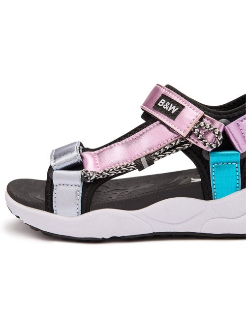 Sandalias conguitos tiras abiertas - Kiabi Sandalias conguitos tiras abiertas - Kiabi