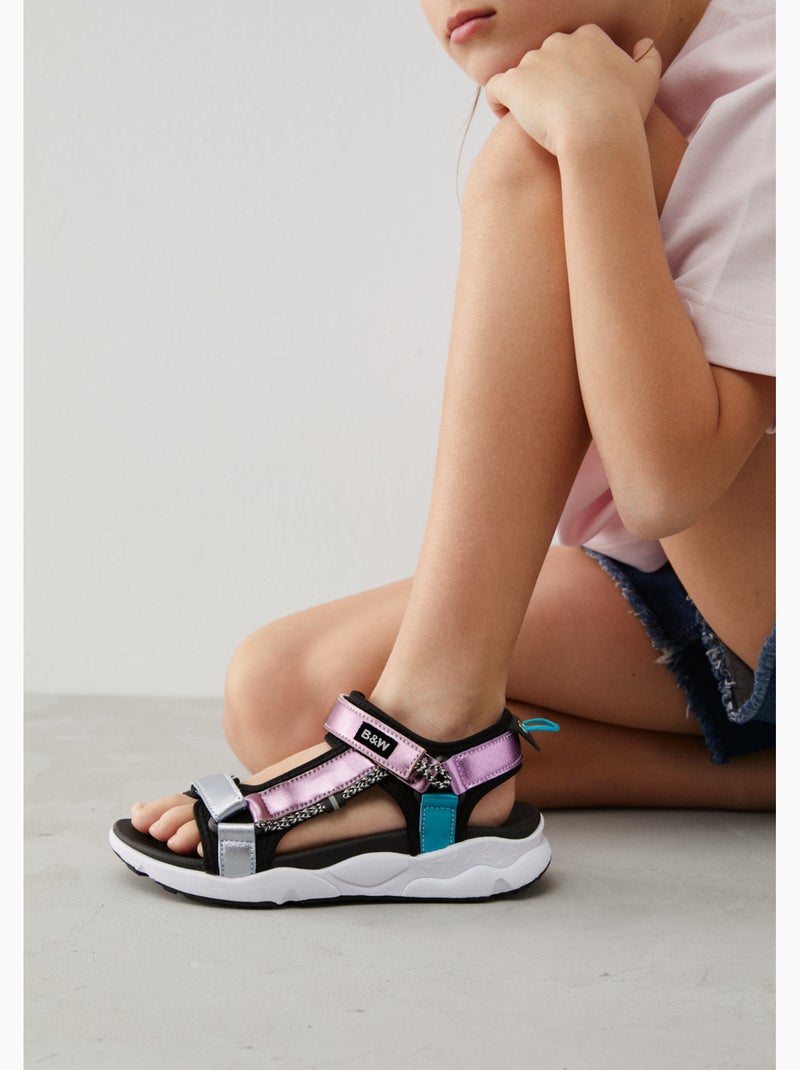 Sandalias conguitos tiras abiertas Multicolor - Kiabi