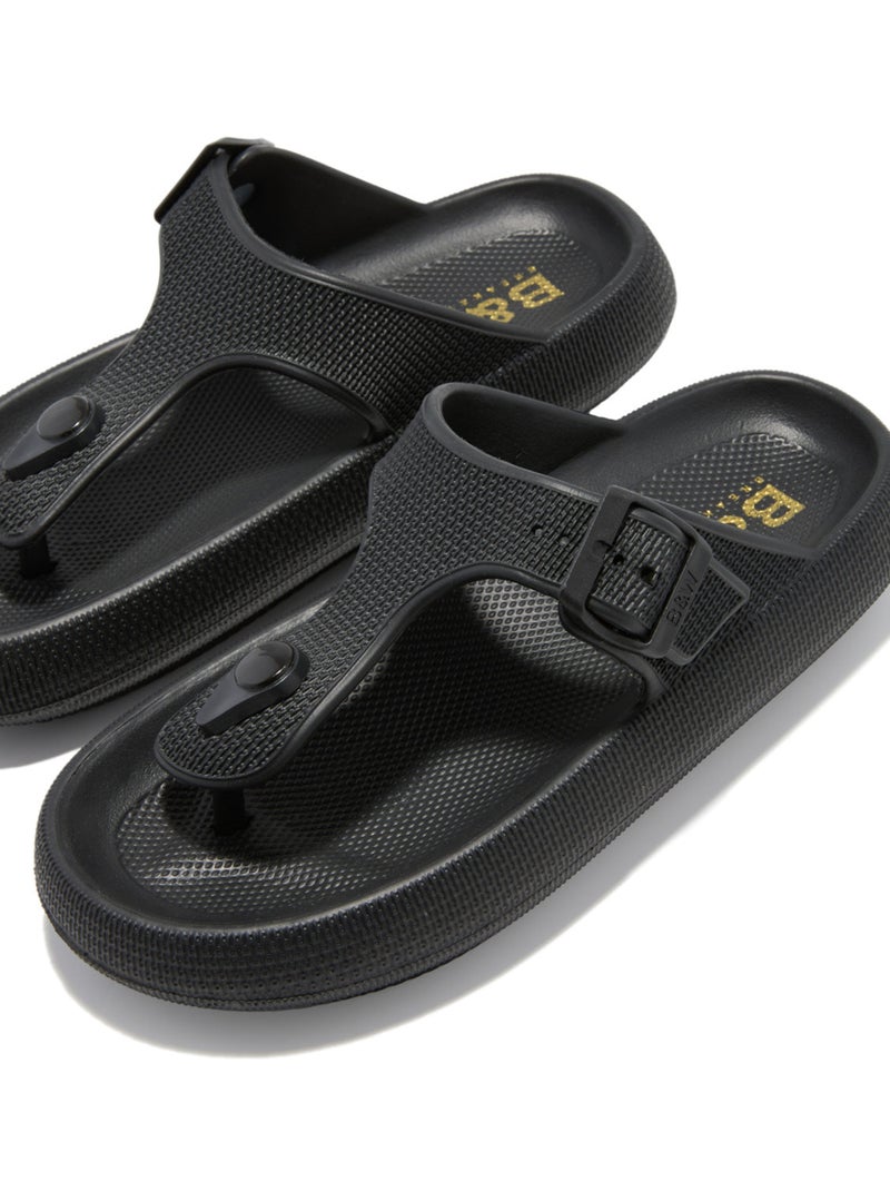 Sandalias Conguitos Tiras Dedo Negro Negro - Kiabi