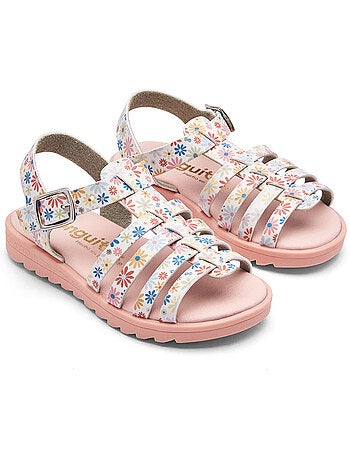 Sandalias conguitos tiras florales