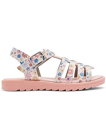 Sandalias conguitos tiras florales