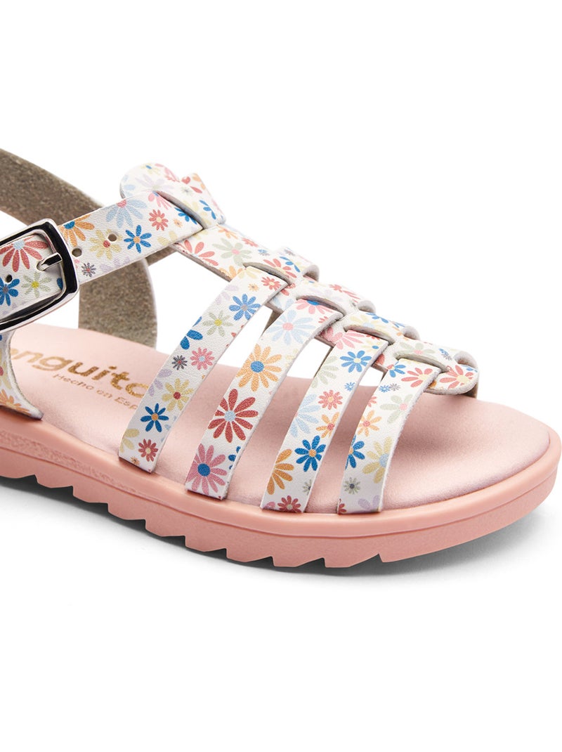 Sandalias Conguitos Tiras Florales Multicolor - Kiabi