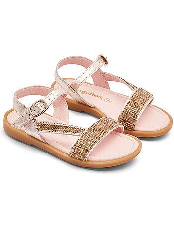 Sandalias conguitos pedrería brillante