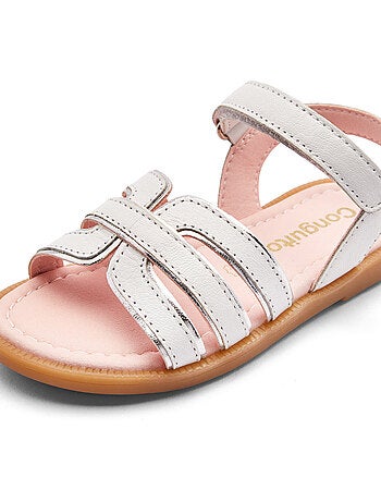 Sandalias conguitos tiras piel