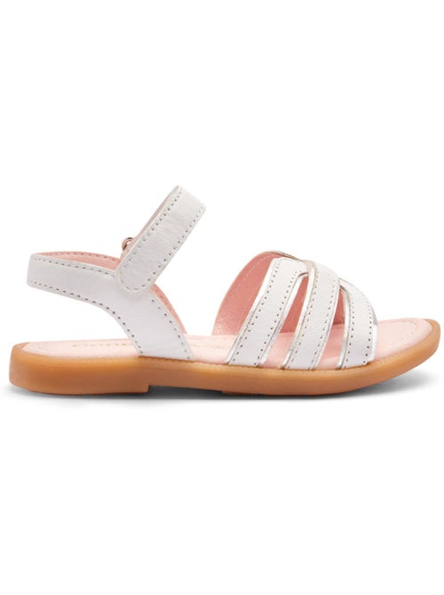 Sandalias Conguitos Tiras Piel - Kiabi Sandalias Conguitos Tiras Piel - Kiabi