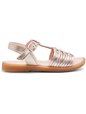 Sandalias conguitos tiras piel