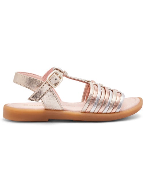 Sandalias Conguitos Tiras Piel - Kiabi