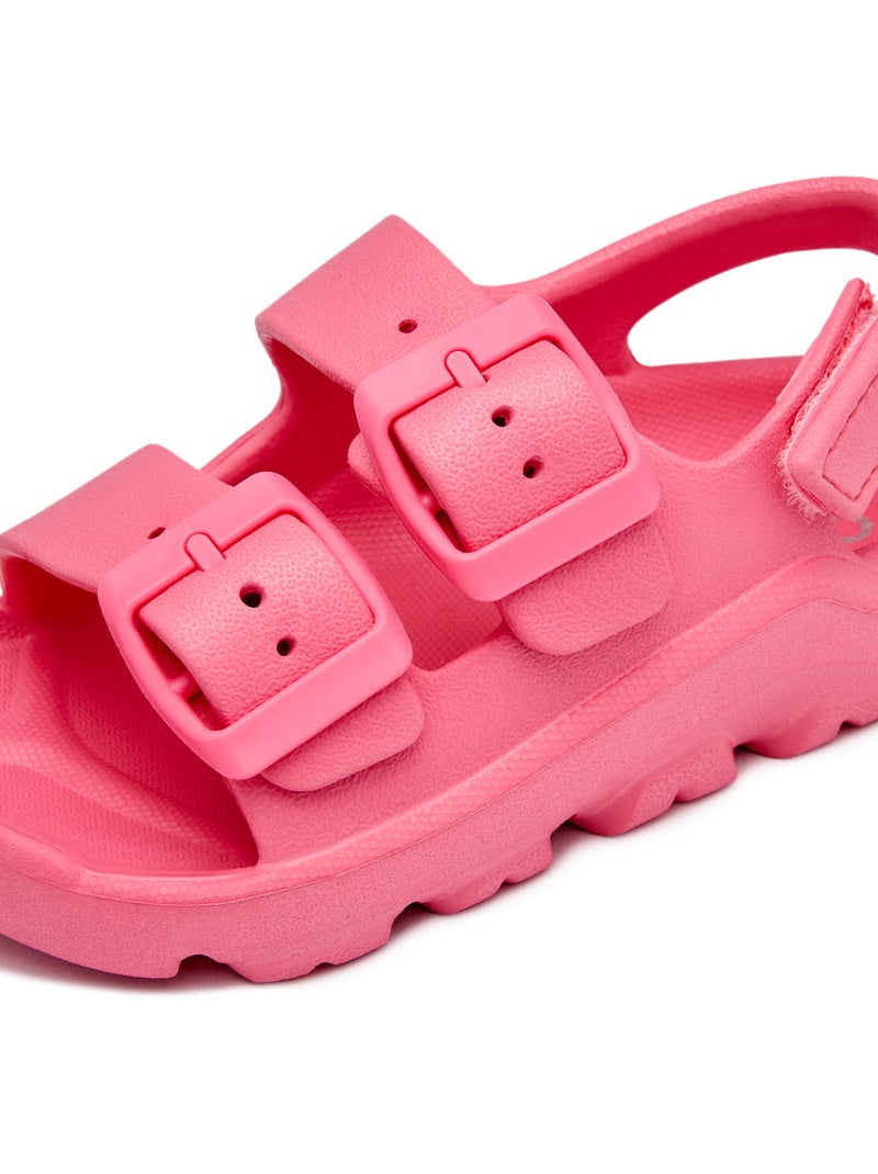 Sandalias conguitos transpirable cordones Rosa fucsia - Kiabi