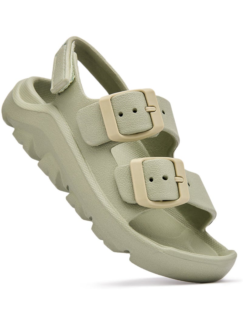 Sandalias conguitos transpirable cordones Verde - Kiabi