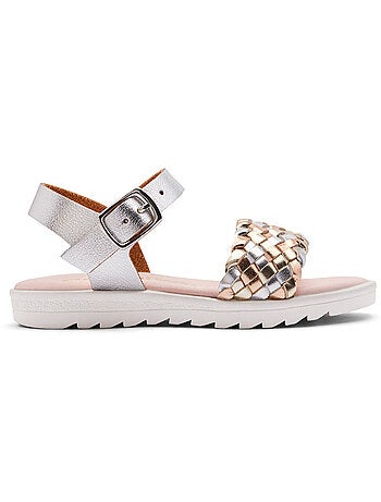 Sandalias conguitos trenzado hebilla