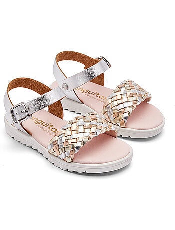 Sandalias conguitos trenzado hebilla