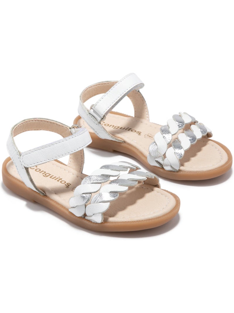 Sandalias Conguitos Trenzado Trenza Blanco - Kiabi