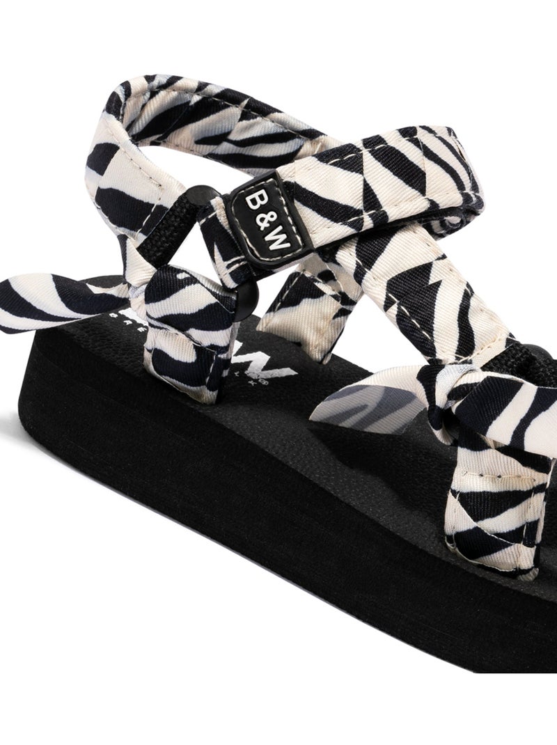 Sandalias Conguitos Zebra  B&W Multicolor - Kiabi