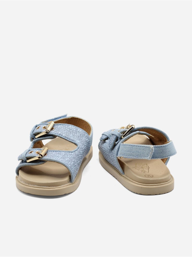 Sandalias correa cruzada Azul claro - Kiabi