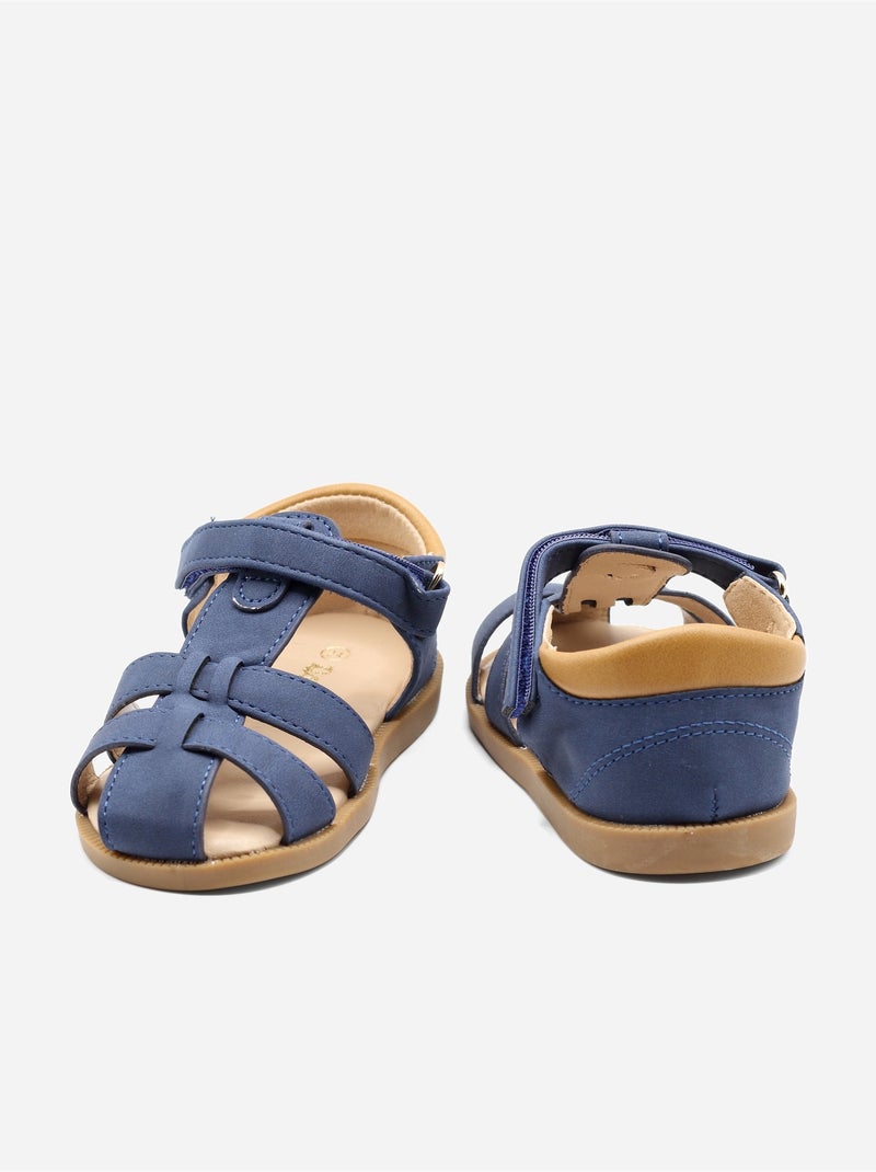 Sandalias correa cruzada Azul oscuro - Kiabi