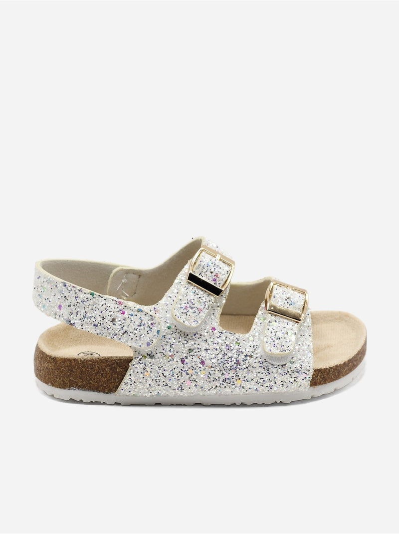 Sandalias correa cruzada Blanco - Kiabi
