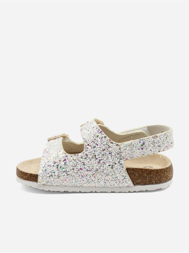 Sandalias correa cruzada Blanco - Kiabi