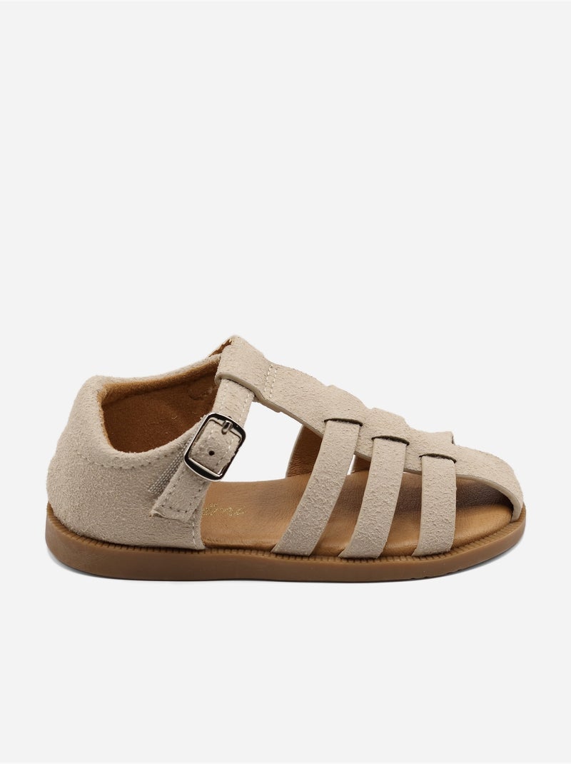 Sandalias correa cruzada Crema - Kiabi