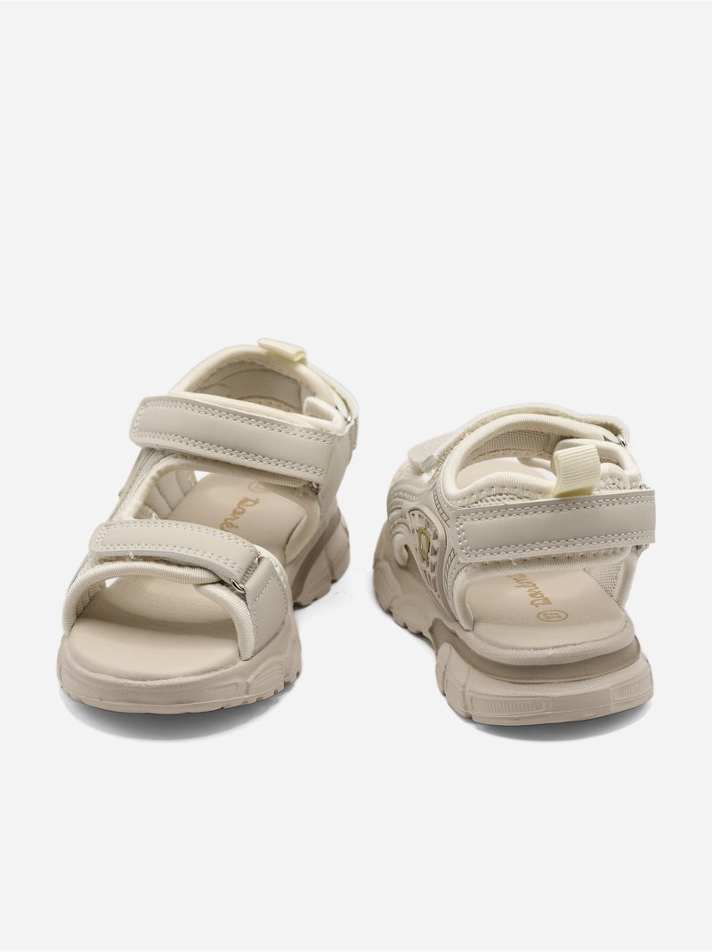 Sandalias correa cruzada Crema - Kiabi