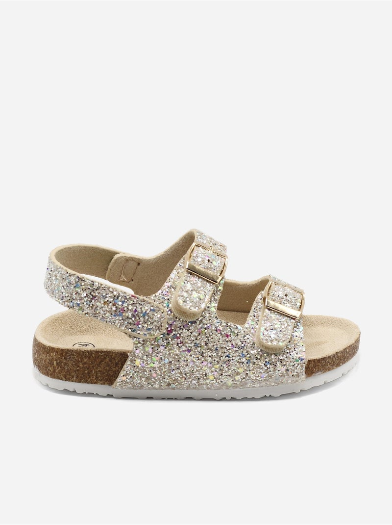 Sandalias correa cruzada Dorado/Oro - Kiabi